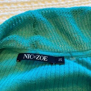 NIC + ZOE NWT 2X Light Blue Tunic Bloomingdale’s.